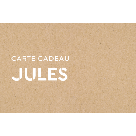 E-Carte Cadeau Jules